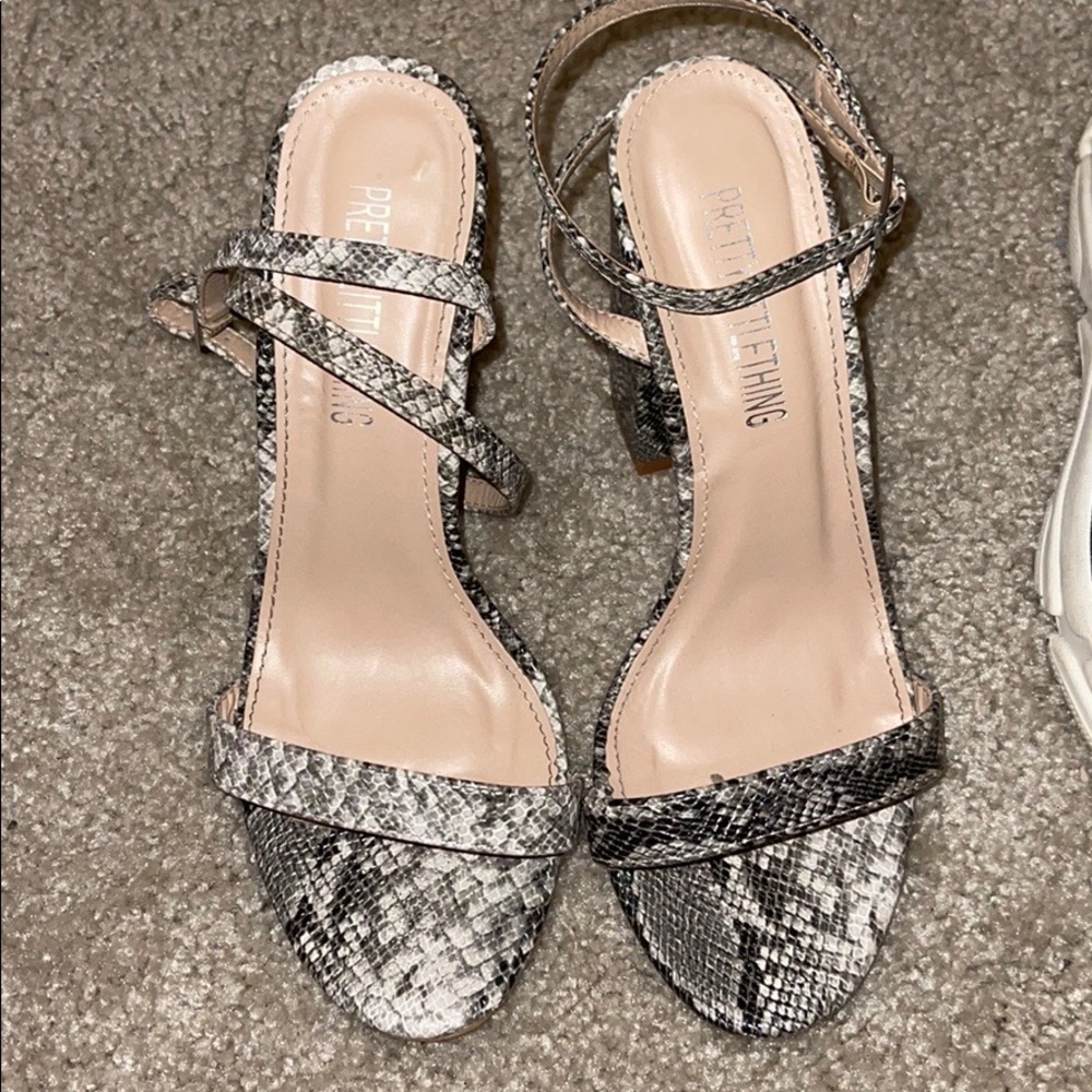 PLT Snakeskin Heels